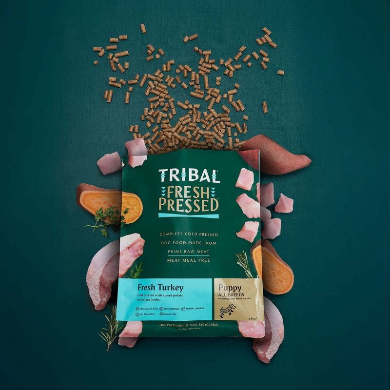 Šuniukų maistas su kalakutiena | Tribal Cold Pressed Puppy Turkey