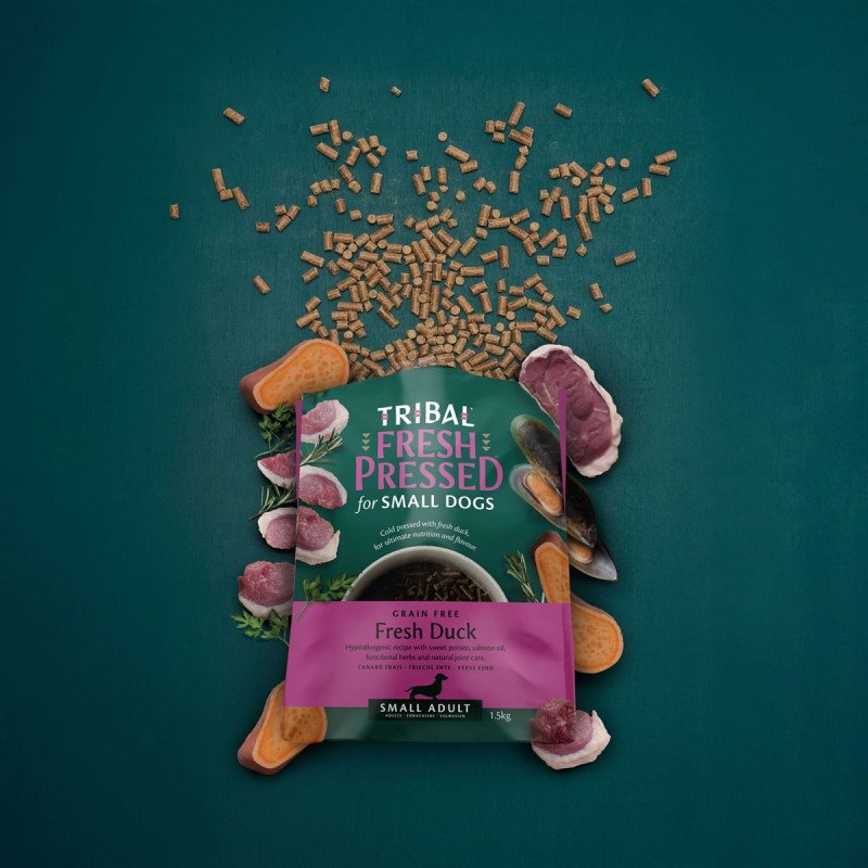Mažų veislių šunų maistas su antiena | Tribal  Adult Small Breed Duck
